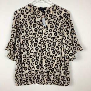 Sanctuary Leopard Print Blouse